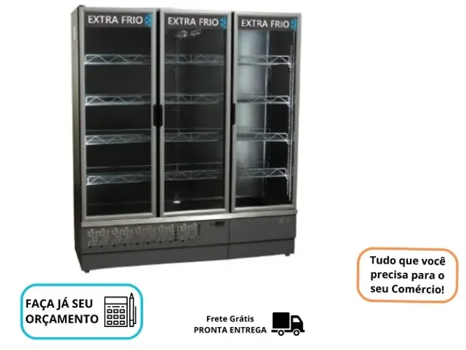 Expositor Refrigerado para Bebidas 3 Portas Polar