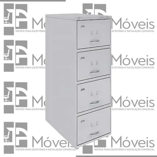 ARQUIVO AÇO 4 GAVETAS COM CHAVE