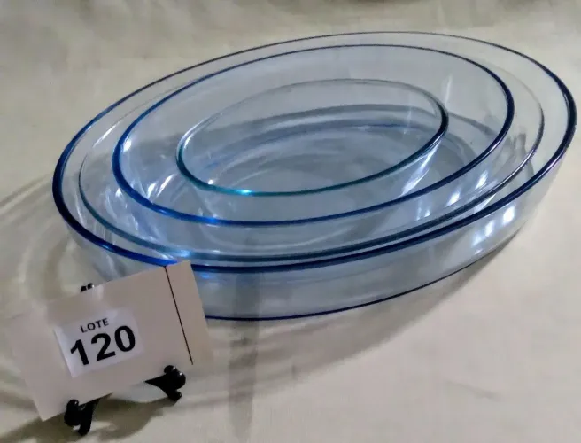 Conjunto de 4 Travessas Refratárias da Marca MARINEX