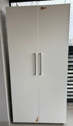 Armário Multiuso para Lavanderia 2 Portas Foscarini 100% MDF