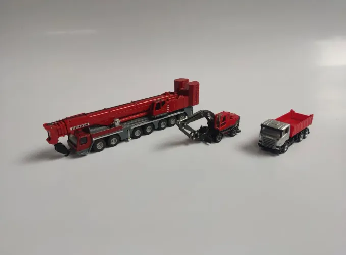 Kit de Miniaturas de Veículos de Construção ho