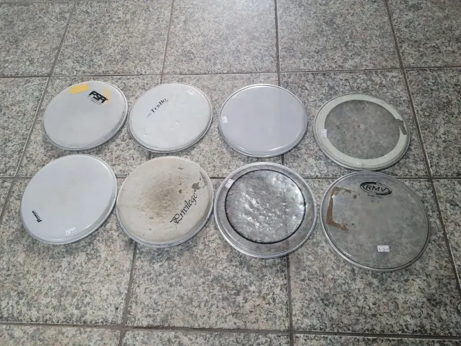 Lote peles para tom 8 polegadas