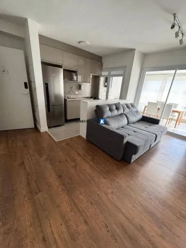 Apartamento MOBILIADO p/ LOCAÇÃO - 67m² - 2 dorms, 1 suíte, 1 vaga - Varanda c/ Churrasque