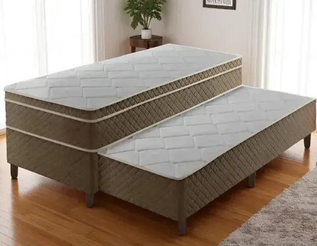 Cama com Auxiliar tamanho solteiro produto novo de loja