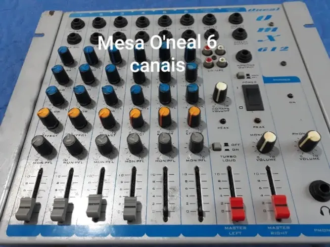 MESA DE SOM 6 CANAIS