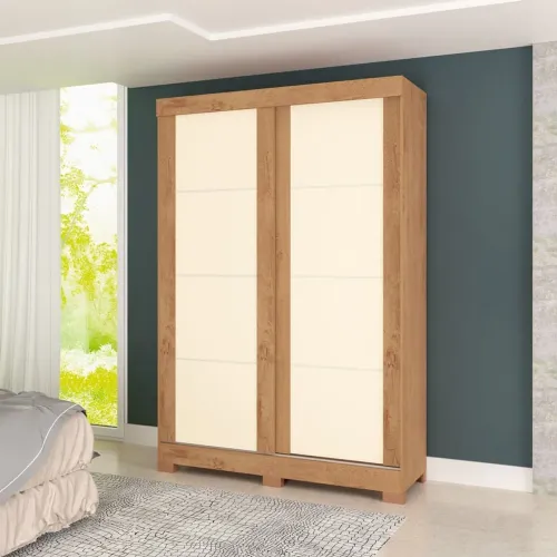Guarda-roupa espaçoso com design moderno