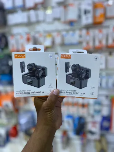 Microfone Lapela Duplo Sem Fio Gold Pro | Entrega em São Luís e região