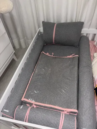 Kit berço bebê e trocador ergonômico 