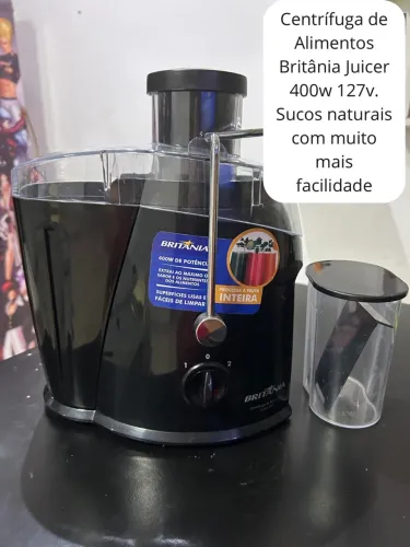 Extrator/ Espremedor/ Centrífuga de Alimentos Britânia Juicer 400w