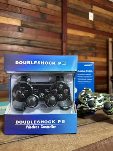 Controle PS3 PC TV Celular Wireless Doubleshock P3 - 