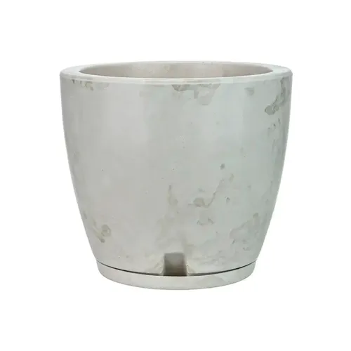 Vaso Floridis Amsterdã Marmorato 27x28cm<br>Material: Polietileno