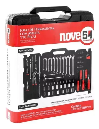 Caixa De Ferramenta Completa 954 (110 Pçs Profissional)