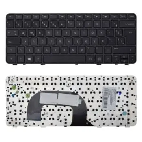 teclado Hp Pavilion Dm1 E-350 / Dm1-3000/3250br/3270br/4000 Preto Português Brasil (Usado)