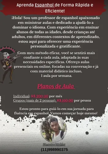 Aulas de espanhol