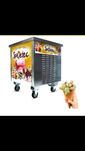 Máquina de sorvete na chapaa 