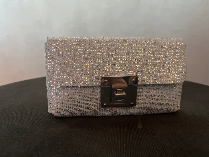 Bolsa carteira gliterinada 
