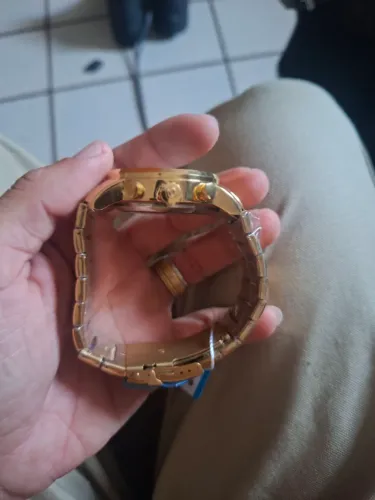 relogio bvlgari dourado 