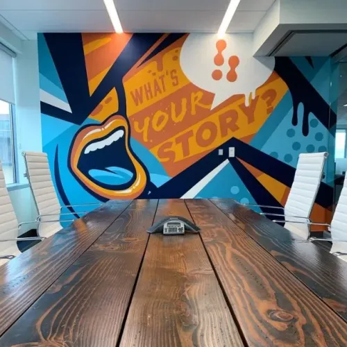 Desenho personalizado em paredes e muros