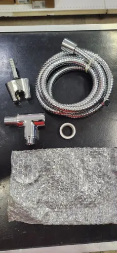 Desviador Cromado para chuveiro com flexível 1982 Perflex