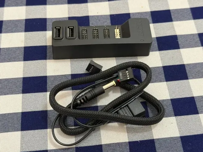 Hub expansão extensão nzxt usb 2.0 interno 5 portas novo sem caixa