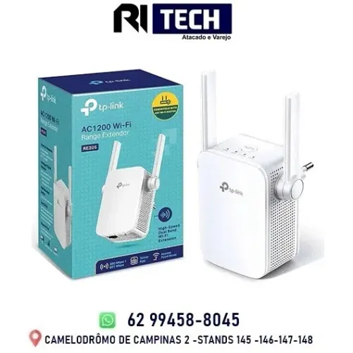 Extensor de Alcance Repetidor Universal Dual Band AC1200 Tp-Link RE305 2 Antenas 802.11AC