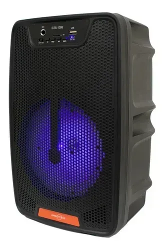 Caixa de Som Extra Bass C/ Bluetooth  LED Portátil  Entreda P/  Microfone