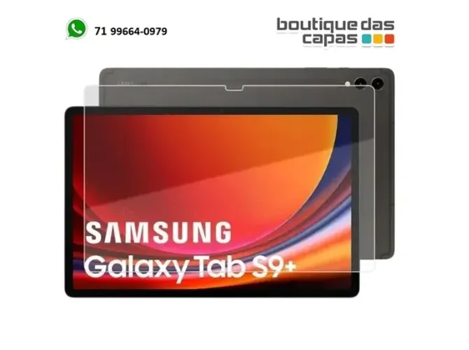 PELICULA PROTEÇÃO DE VIDRO TEMPERADO SAMSUNG TAB S9 FE+ S9 PLUS 12.4 X616 X610 (12.4)