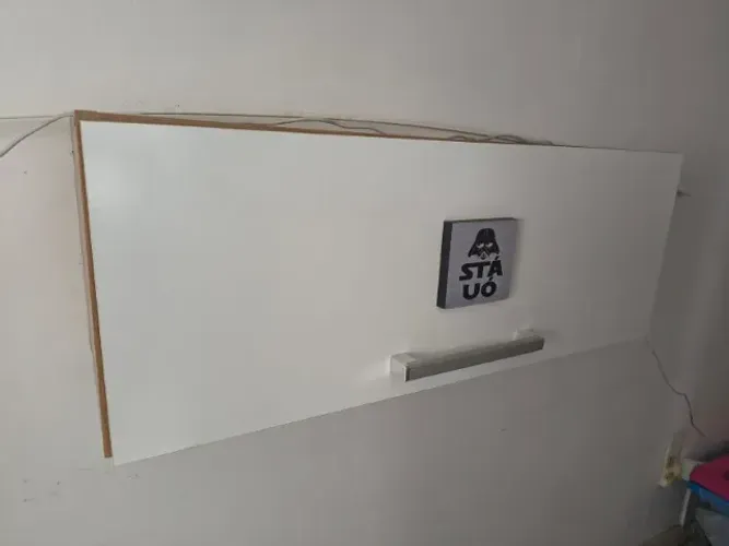 Armário de Parede com Porta - Branco - ótimo para Cozinha, Banheiro ou Pet Shop