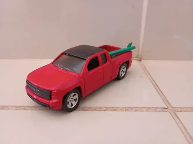 Miniatura chevrolet silverado hot wheels custom