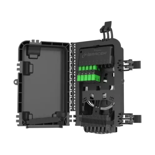 Caixa de Terminação Óptica (CTO) FTTH 1x8 APC