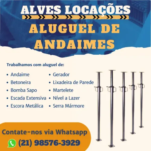 Escora Metálica Ajustável - Aluguel