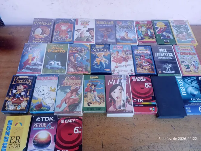 Lote de fitas VHS 
