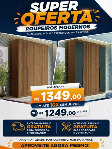 Roupeiro em oferta