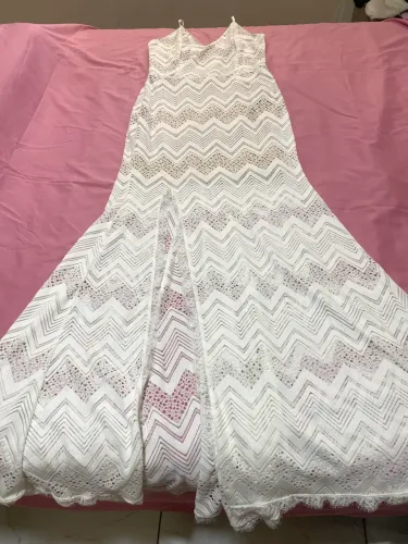 Vestido longo em renda TAM G