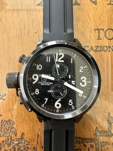 RELÓGIO U-BOAT  CRONOGRAPH- ITALO FONTANA- MADE IN ITALY - 49 mm (maior que seiko)