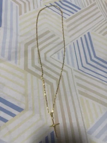 Cordão moeda antiga 70cm