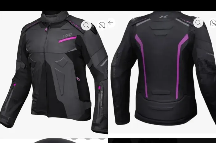 Itens de motoqueira - jaqueta, capacete, capa de chuva, luva e proteção de sapato