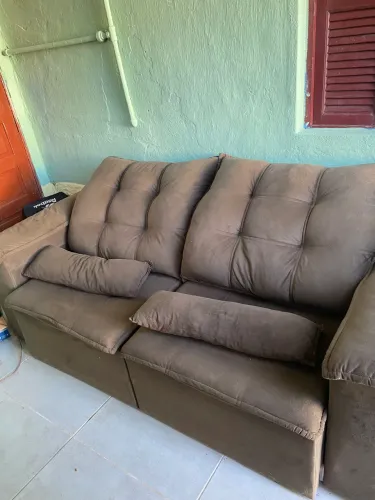 vendo sofá retrátil 3 lugares 