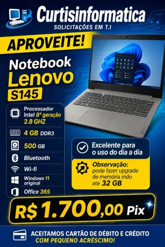Notebook Lenovo S145