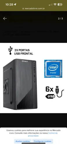 Computador de mesa completo Intel Core I5 08GB Ddr3 Ssd 480 GB 8 8 gb