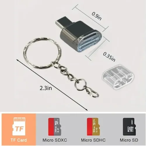 Leitor de cartão micro SD/TF para tipo C