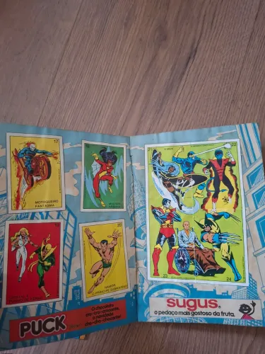Anos 80 album super heróis Marvel 