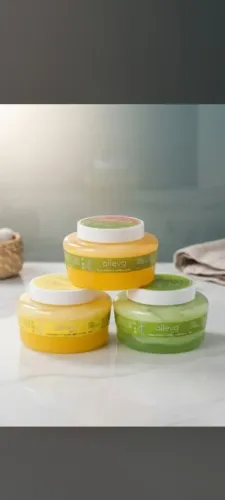 Geleia Corporal Aleva 200g - Manga, Limão Siciliano ou Maçã Verde