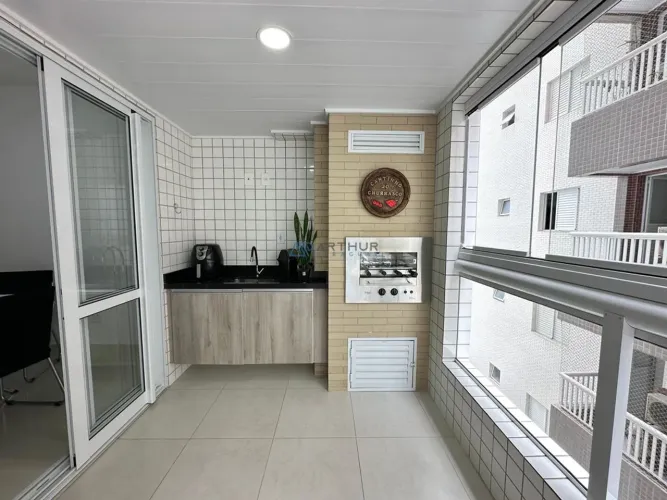 Apartamento à venda no Canto do Forte Praia Grande, 02 dormitórios, mobiliado