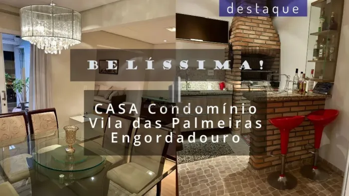 CASA PARA VENDA NO CONDOMÍNIO VILA DAS PALMEIRAS ENGORDADOURO JUNDIAI