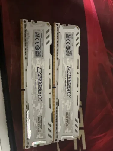 Memória RAM DDR4 2x8 Crucial ballistix (16gb total)
