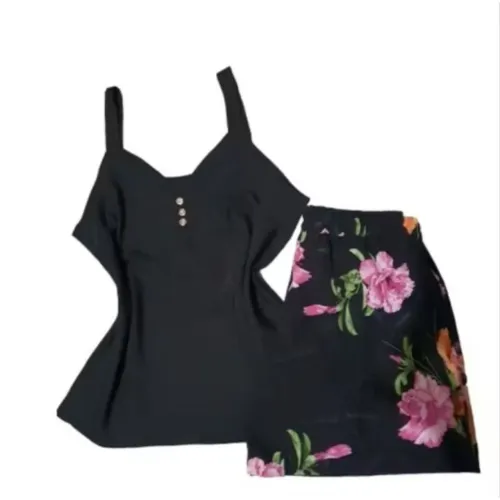 Conjunto feminino short blusinha básico 