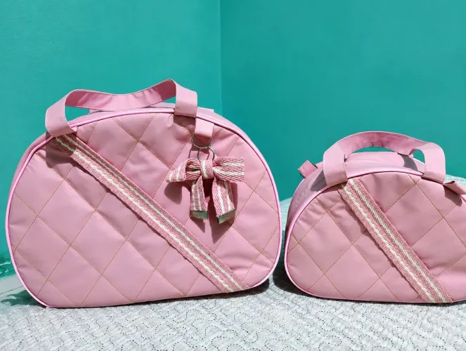 2 bolsas maternidade rosas