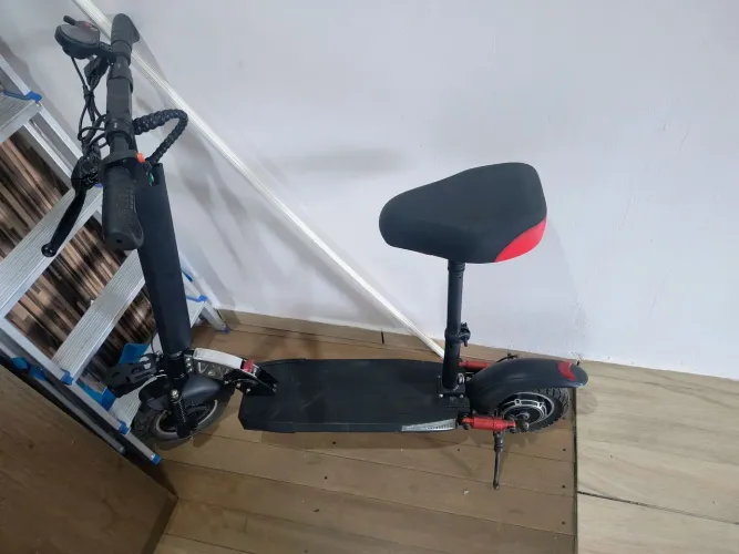 Patinete Elétrico Scooter Dobrável Preto 500w Led 45km