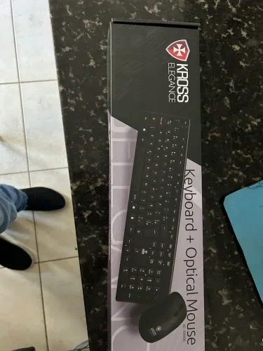 Combo teclado e mouse c/fio
